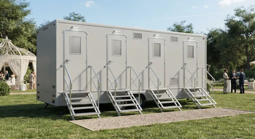 4 Stall Restroom Trailer in Kansas City, MO