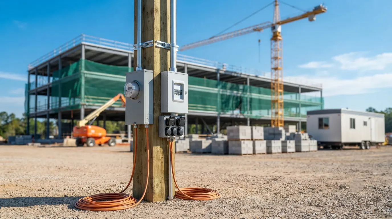 Temporary Power Pole in Kansas City, MO